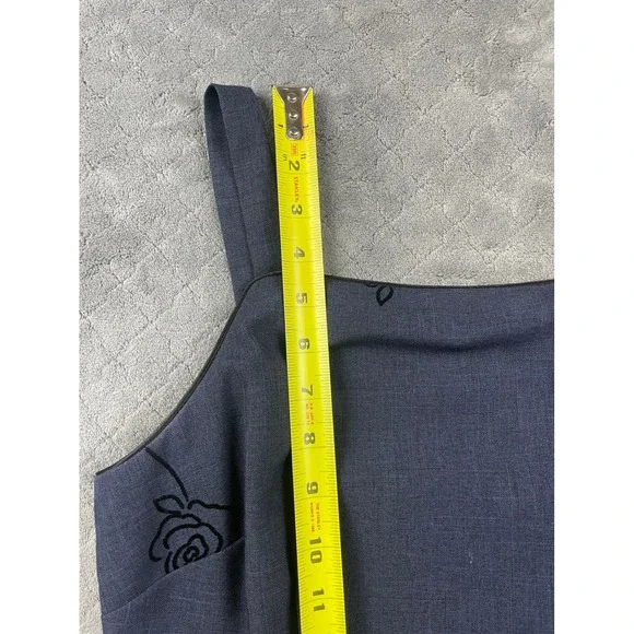 City Triangles Navy Blue Floral Print Square‎ Neck Mini Dress Size S - Picture 8 of 14